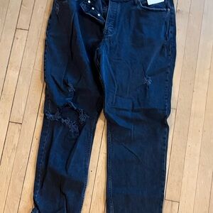 Abercrombie & Fitch Curve Love Dad Jeans - Black